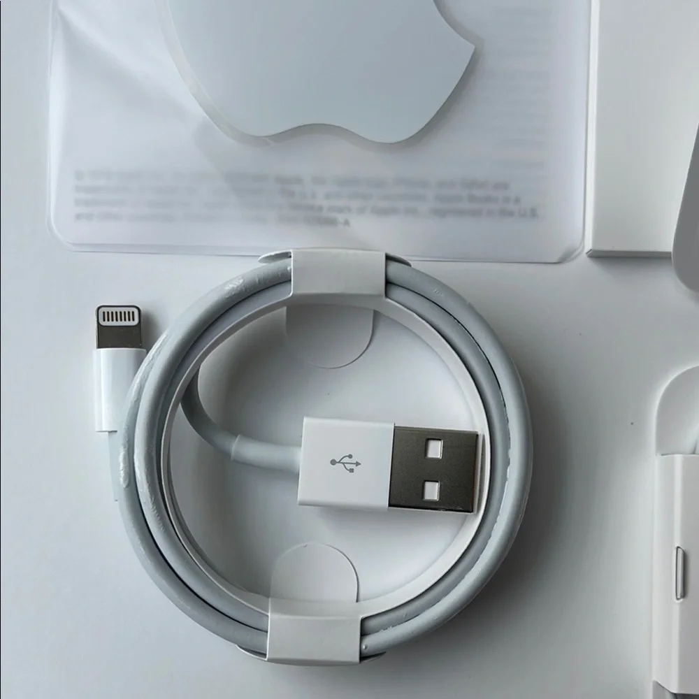 Apple White EarPhones with Lightning Cable